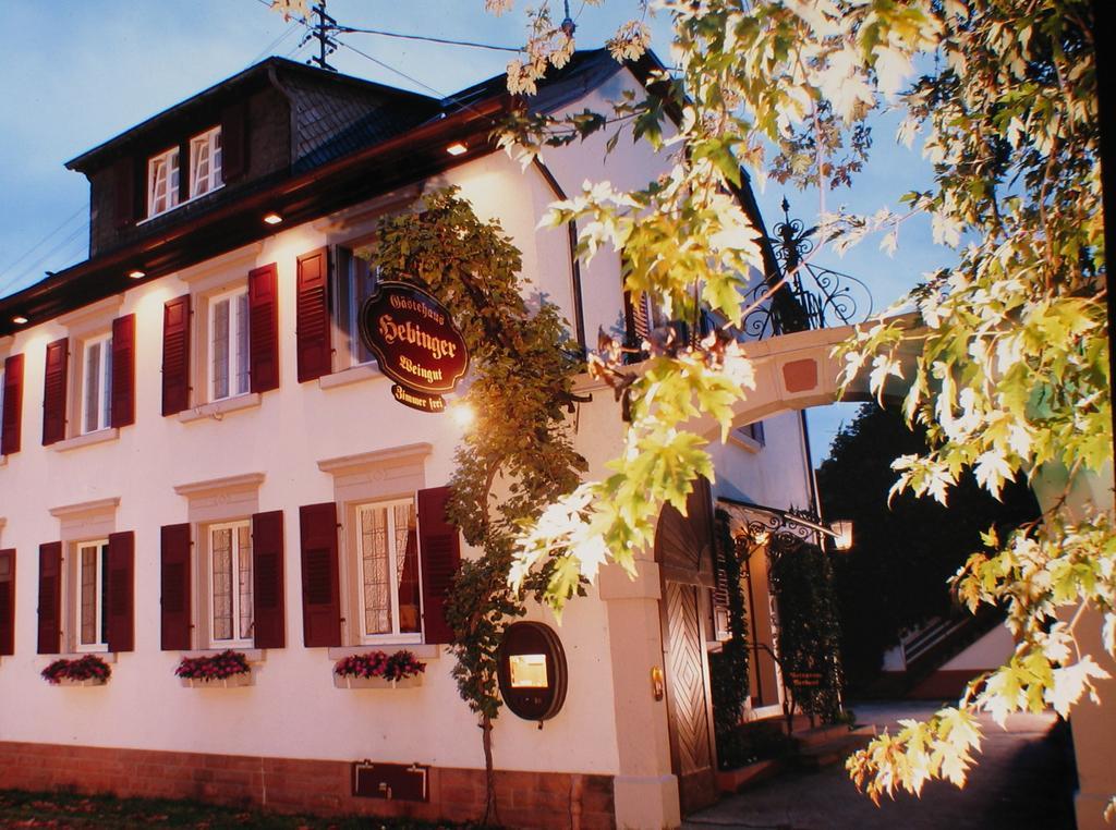 Gaestehaus Hebinger Am Schlosspark Deidesheim Exteriör bild